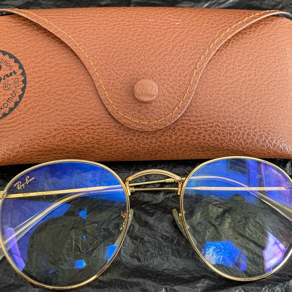 Ray-Ban RB3447 Gold Frame Sunglasses with Case